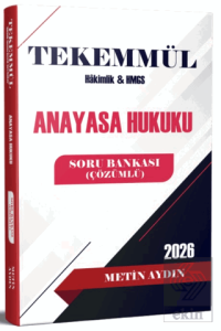 Tekemmül Anayasa Hukuku Soru Bankası
