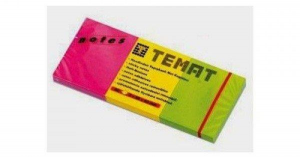 TEMAT 3X50X40 MM NOT KAĞIDI 80 Yaprak 3 Renk