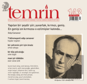 Temrin Düşünce ve Edebiyat Dergisi Sayı: 143 Mayıs - Haziran 2025