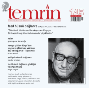 Temrin Düşünce ve Edebiyat Dergisi Sayı: 145 Eylül - Ekim 2025