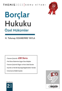 Themis Borçlar Hukuku Özel Hükümler Soru Kitabı Tamamı Çözümlü 2023