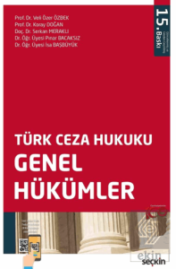 Türk Ceza Hukuku Genel Hükümler
