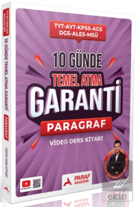 TYT AYT KPSS AGS DGS ALES MSÜ 10 Günde Temel Atma Garanti Paragraf Video Ders Kitabı