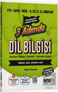 TYT KPSS MSÜ Dil Bilgisi 3 Adımda Video Destekli Soru Bankası