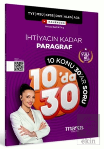 TYT MSÜ KPSS DGS ALES AGS İhtiyacın Kadar Paragraf 10 Konu 30ar Soru