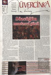 Üvercinka Dergisi: 94 - 95 Ağustos - Eylül 2022