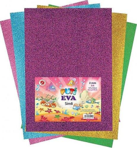 Viva Puti A4 Simli Eva 10 Lu Paket Karışık Renk