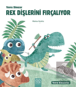 Yavru Dinozor Rex Dişlerini Fırçalıyor