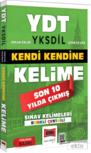 YDT YKSDİL Kendi Kendine Kelime Son 10 Yılda Çıkmış Sınav Kelimeleri Renkli Çevirili