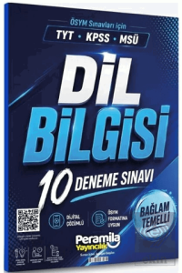 YKS TYT KPSS MSÜ Dil Bilgisi 10 Deneme Çözümlü