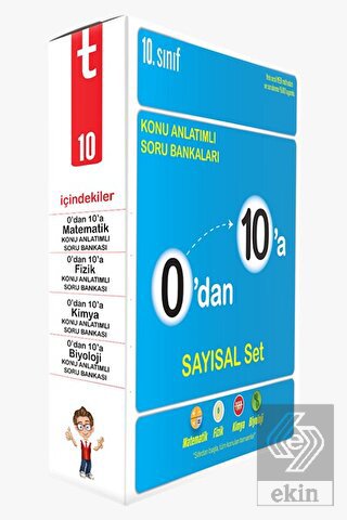 0'dan 10'a Konu Anlatımlı Soru Bankası Sayısal Set