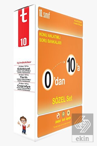 0'dan 10'a Konu Anlatımlı Soru Bankası Sözel Set
