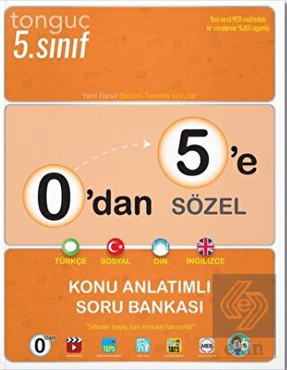 0'dan 5'e Sözel Konu Anlatımlı Soru Bankası Tonguç