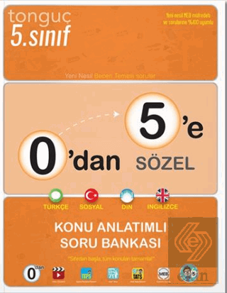 0'dan 5'e Sözel Konu Anlatımlı Soru Bankası Tonguç