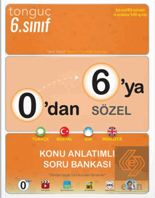 0'dan 6'ya Sözel Konu Anlatımlı Soru Bankası