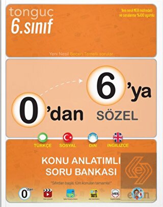 0'dan 6'ya Sözel Konu Anlatımlı Soru Bankası