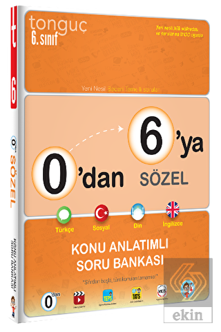0'dan 6'ya Sözel Konu Anlatımlı Soru Bankası