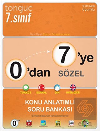 0'dan 7'ye Sözel Konu Anlatımlı Soru Bankası