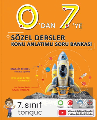 0dan 7ye Sözel Konu Anlatımlı Soru Bankası Kolektif Tonguç Akademi Sat