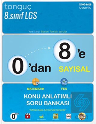 0'dan 8'e Sayısal Konu Anlatımlı Soru Bankası