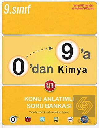 0'dan 9'a Kimya Konu Anlatımlı Soru Bankası Tonguç