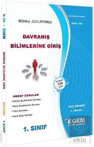1. Sınıf 1. Yarıyıl Davranış Bilimlerine Giriş Kon