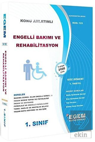 1. Sınıf 1. Yarıyıl Engelli Bakımı ve Rehabilitasy