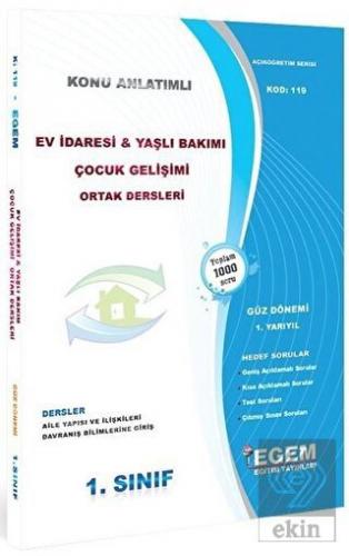 1. Sınıf 1. Yarıyıl Ev İdaresi ve Yaşlı Bakımı Çoc