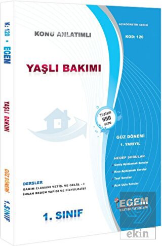 1. Sınıf 1. Yarıyıl Ev İdaresi Yaşlı Bakımı Çocuk