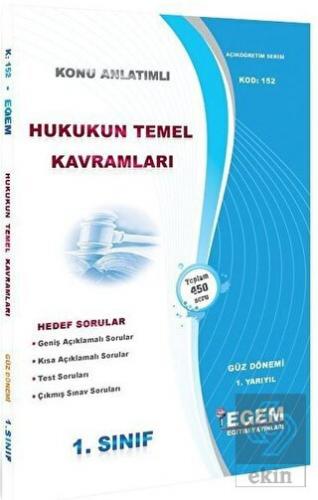 1. Sınıf 1. Yarıyıl Hukukun Temel Kavramları Konu