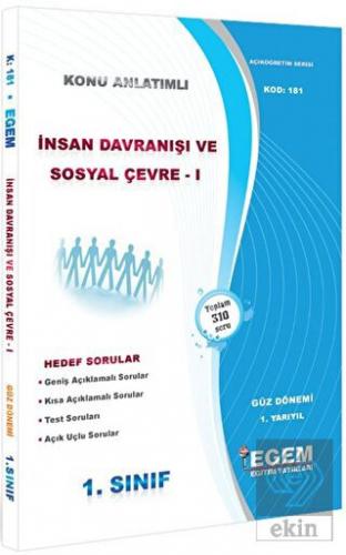 1. Sınıf 1. Yarıyıl İnsan Davranışı ve Sosyal Çevr