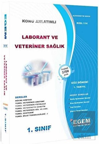 1.Sınıf 1.Yarıyıl Laborant ve Veteriner Sağlık Hed
