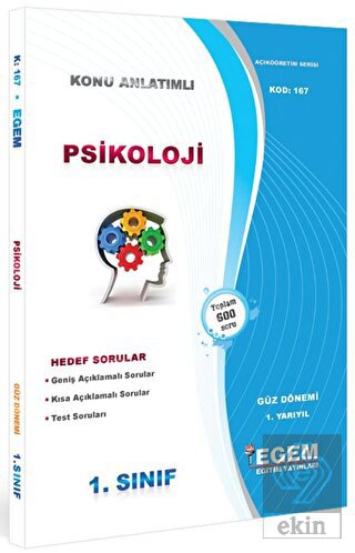 1. Sınıf 1. Yarıyıl Psikoloji Konu Anlatımlı Soru