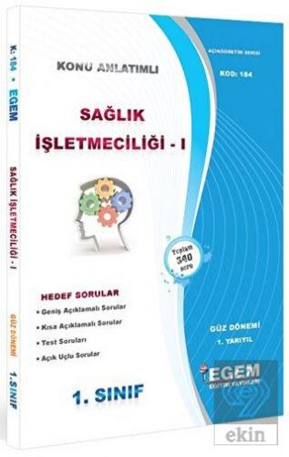 1. Sınıf 1. Yarıyıl Sağlık İşletmeciliği 1 Konu An
