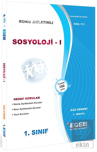 1. Sınıf 1. Yarıyıl Sosyoloji 1 Konu Anlatımlı Sor