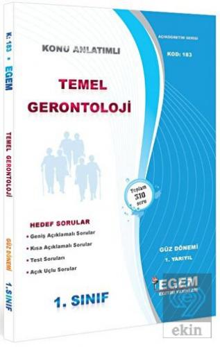 1. Sınıf 1. Yarıyıl Temel Gerontoloji Konu Anlatım