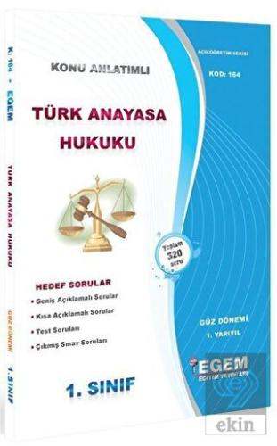 1. Sınıf 1. Yarıyıl Türk Anayasa Hukuku Konu Anlat