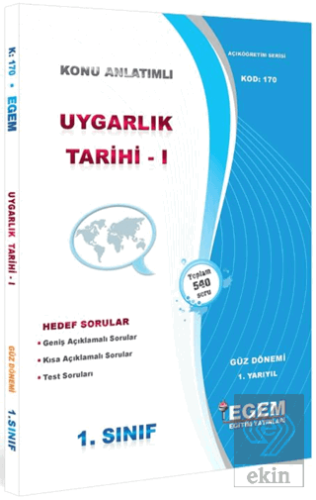 1. Sınıf 1. Yarıyıl Uygarlık Tarihi 1 Konu Anlatım