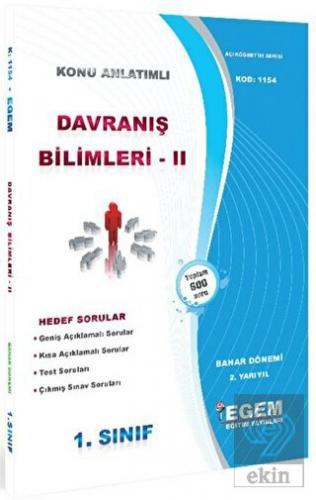 1. Sınıf 2. Yarıyıl Konu Anlatımlı Davranış Biliml