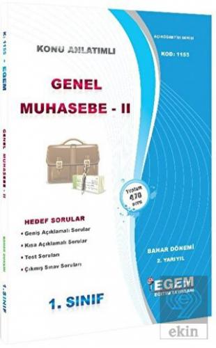 1. Sınıf 2. Yarıyıl Konu Anlatımlı Genel Muhasebe