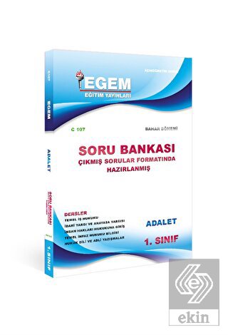 1. Sınıf Adalet Soru Bankası (C107-1)