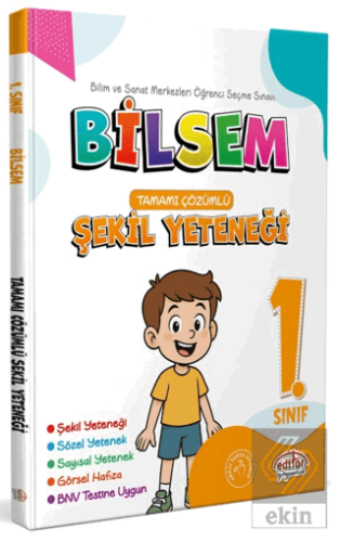 1. Sınıf Bilsem Hazırlık Şekil Yeteneği Tamamı Çözümlü
