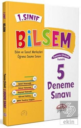 1. Sınıf Bilsem Tamamı Çözümlü 5 Deneme Sınavı - E