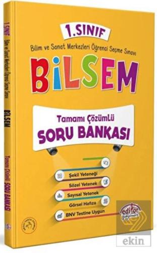 1. Sınıf Bilsem Tamamı Çözümlü Soru Bankası Editör