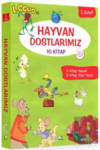 1. Sınıf Hayvan Dostlarımız Serisi (10 Kitap Takım