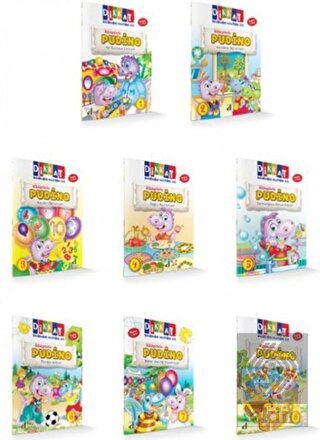 1. Sınıf Hikayelerle Pudino Eğitim Seti (8 Kitap T