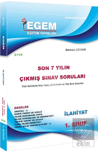 1. Sınıf İlahiyat Çıkmış Sınav Soruları (2012-2018