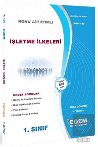1. Sınıf İşletme İlkeleri Konu Anlatımlı Soru Bank
