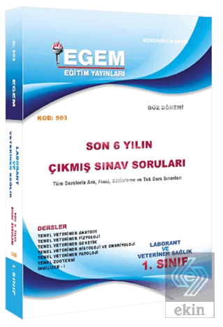 1. Sınıf Laborant ve Veteriner Sağlık Çıkmış Sınav Soruları (2011-2018