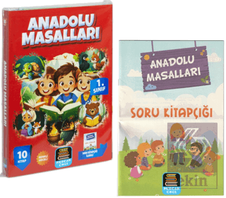 1. Sınıf Okuma Seti Anadolu Masalları 10 Kitap + Soru Kitapçığı İlavel